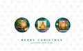 Vector illustration for Merry Christmas and Happy New Year . Gre Royalty Free Stock Photo