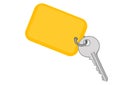 Vector illustration a metal key Royalty Free Stock Photo