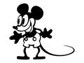 Vector illustration of Mickey Mouse 1928 Royalty Free Stock Photo