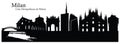 Vector illustration of Milan cityscape skyline