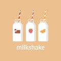 Vector illustration milkshake