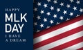 Vector Illustration of MLK Day Background Royalty Free Stock Photo