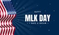 Vector Illustration of MLK Day Background Royalty Free Stock Photo