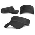 Vector Mock-up Black Visor Cap Royalty Free Stock Photo