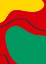 Modern abstract background in rasta style