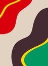 Modern abstract background in rasta style