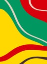 Modern abstract background in rasta style