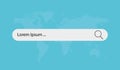 Vector Illustration Modern green Browser Window With Search Field