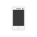 Vector illustration modern phone icon design white color. clip art vector