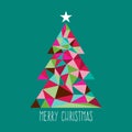 Modern Geometric Triangle Christmas Tree