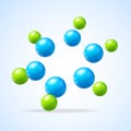 Vector illustration molecule