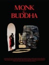 Vector illustration: Monk and Buddha.