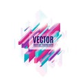 Vector illustration of multicolored geometric diagonal rectangles background