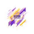 Vector illustration of multicolored geometric diagonal rectangles background