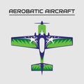 Vector illustration of mx2 aerobatic aircraft