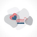 National American Heart Month observed in February Royalty Free Stock Photo