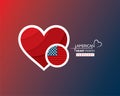 National American Heart Month observed in February Royalty Free Stock Photo