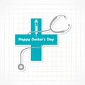 Vector illustration of National Doctors Day stock image