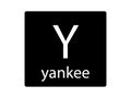 NATO Phonetic Alphabet Letter Yankee