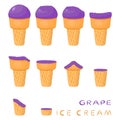 Vector illustration for natural ice cream