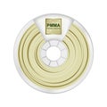 Vector natural transparent pmma filament for 3D printing wounded on the spool with a name PMMA. Plastic glass material