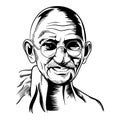 Vector illustration 2nd October mahatma gandhi jayanti indian freedom fighter design