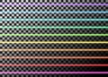 Vector illustration of neon grid, on transparent background. Royalty Free Stock Photo