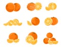 Different variants of oranges