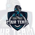 Vector illustration Ninja logo for teammate