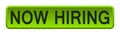 Now hiring button Royalty Free Stock Photo