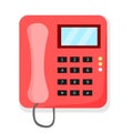 Vector illustration of an office telephone for a communication tool Royalty Free Stock Photo