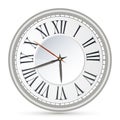 Vector illustration of old-fashioned clock with Roman numerals Royalty Free Stock Photo