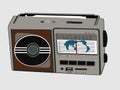 Vector illustration of old fashioned shortwave radio