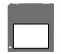 Vector illustration of old floppy disk Royalty Free Stock Photo
