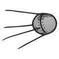 Space satellite icon. Vector illustration of an old Soviet satellite Sputnik. Hand drawn old space satellite Royalty Free Stock Photo