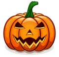 Vector orange halloween pumpkin design Royalty Free Stock Photo