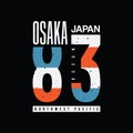 Osaka japan casual t shirt design