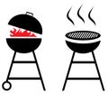 Vector Outdoor Grill Isolated on White Background