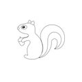 Vector squirrels with acorn