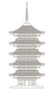 Vector illustration pagoda