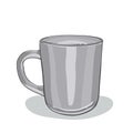 Vector illustration of painted cup Royalty Free Stock Photo