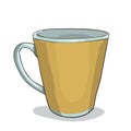 Vector illustration painted cup Royalty Free Stock Photo
