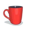 Vector illustration of painted cup Royalty Free Stock Photo
