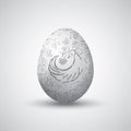 Vector illustration of painted Eastern egg Royalty Free Stock Photo