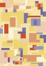 Vector seamless pattern colored fields.