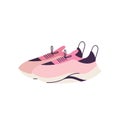 Vector illustration pair of pink running sneakers for training. Modern sports footwear.