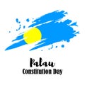 Vector illustration for Palau independence day.