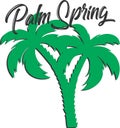 Vector illustration of palm tree