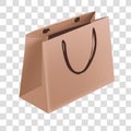 Vector illustration of paper natural bag.