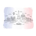 Vector illustration of Paris